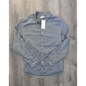 Goodfellow & Co Men's Slim Fit Long Sleeve Blue Shirt Size Large NWT Button Up